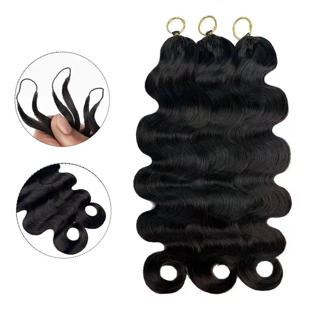 New 2026 Ramiss Body Wave Crochet Human Hair Pre-Separated 50g/Pack Time-Saving