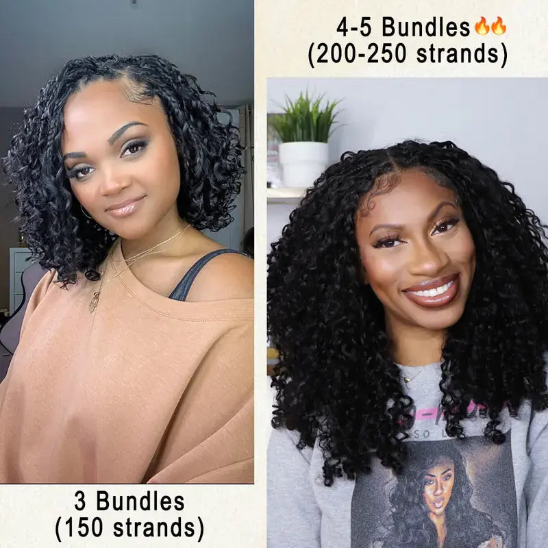 New 2026 Ramiss Kinky Straight Crochet Human Hair for Mircale Knots Boho Braids 4-5 Packs for Full Head