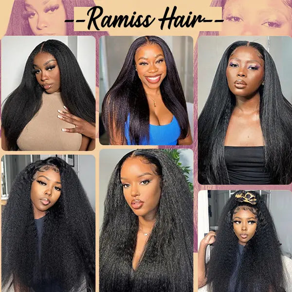 New 2026 Ramiss Kinky Straight Crochet Human Hair for Mircale Knots Boho Braids 4-5 Packs for Full Head