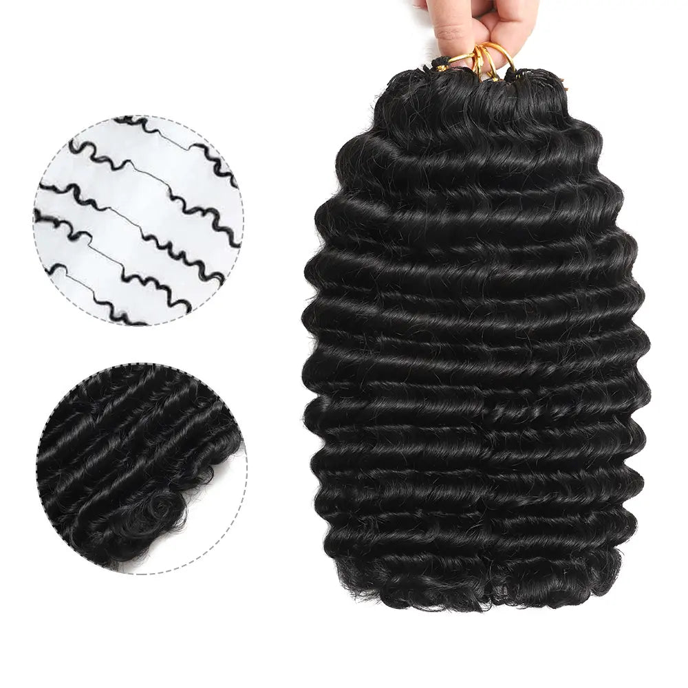 New 2026 Ramiss Mircale Knots Crochet Human Hair Loose Deep Pre-Separated 50g / Bundle Time-Saving