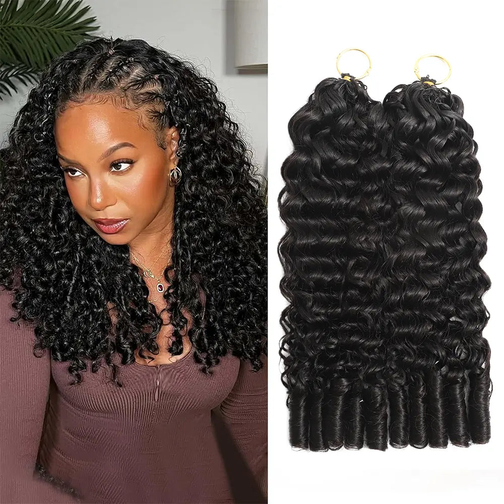 New 2026 Ramiss Mircale Knots Crochet Human Hair Loose Deep Pre-Separated 50g / Bundle Time-Saving